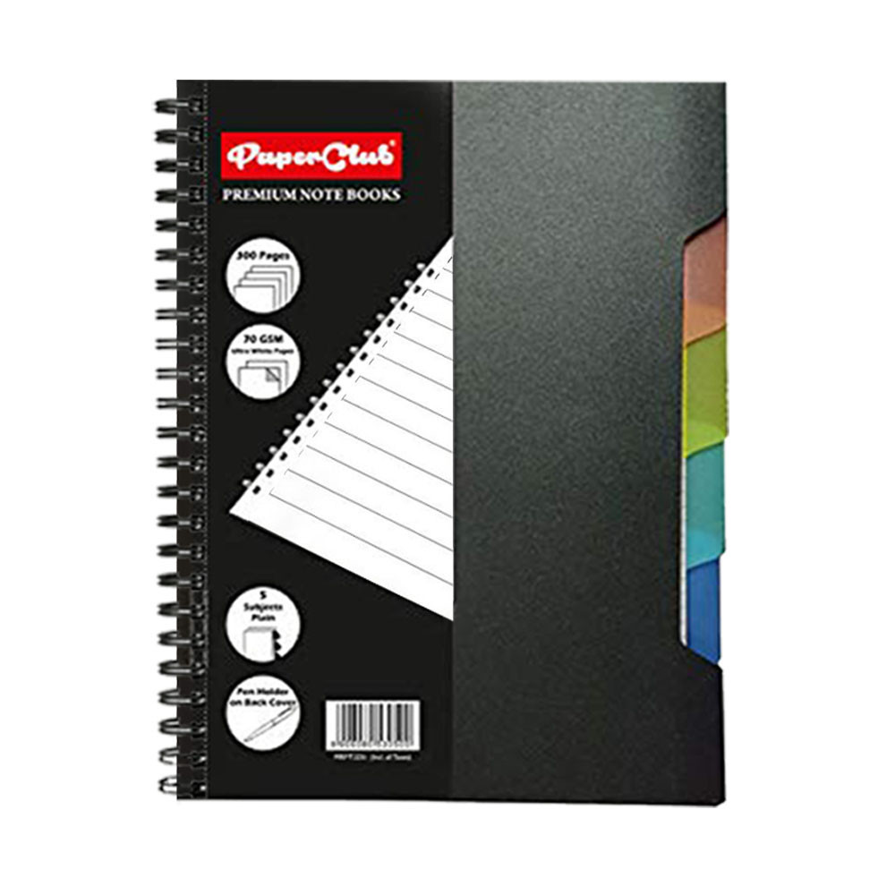 PaperClub 5-Sub NoteBook (B5-300pages) wiro binding notebook | wiro diary for office | New Year Diary | Non Dated Dairy | wiro diary for journal | wiro Diary B5 300 Pages Notebook | Just in Price 275 Rs.