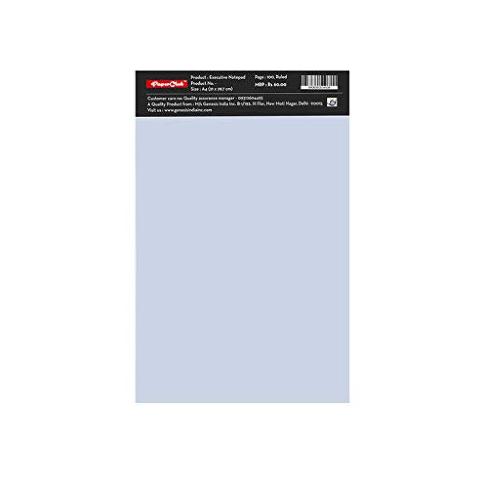 PaperClub Writing Pad 53453 A4(210*297mm) Premium Writing Pad 70 GSM | Executive Notepad -Pack Of 6