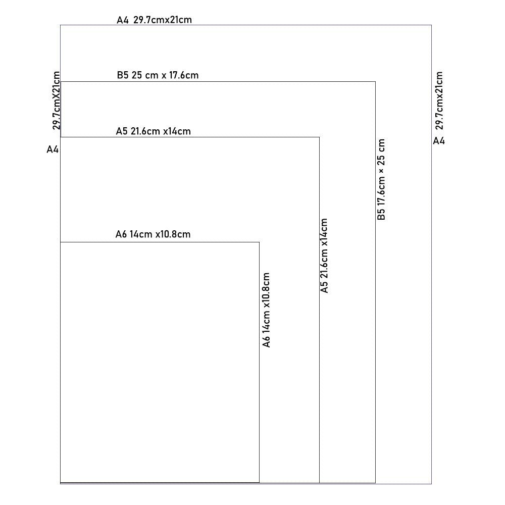 PaperClub Writing Pad 53453 A4(210*297mm) Premium Writing Pad 70 GSM | Executive Notepad -Pack Of 6