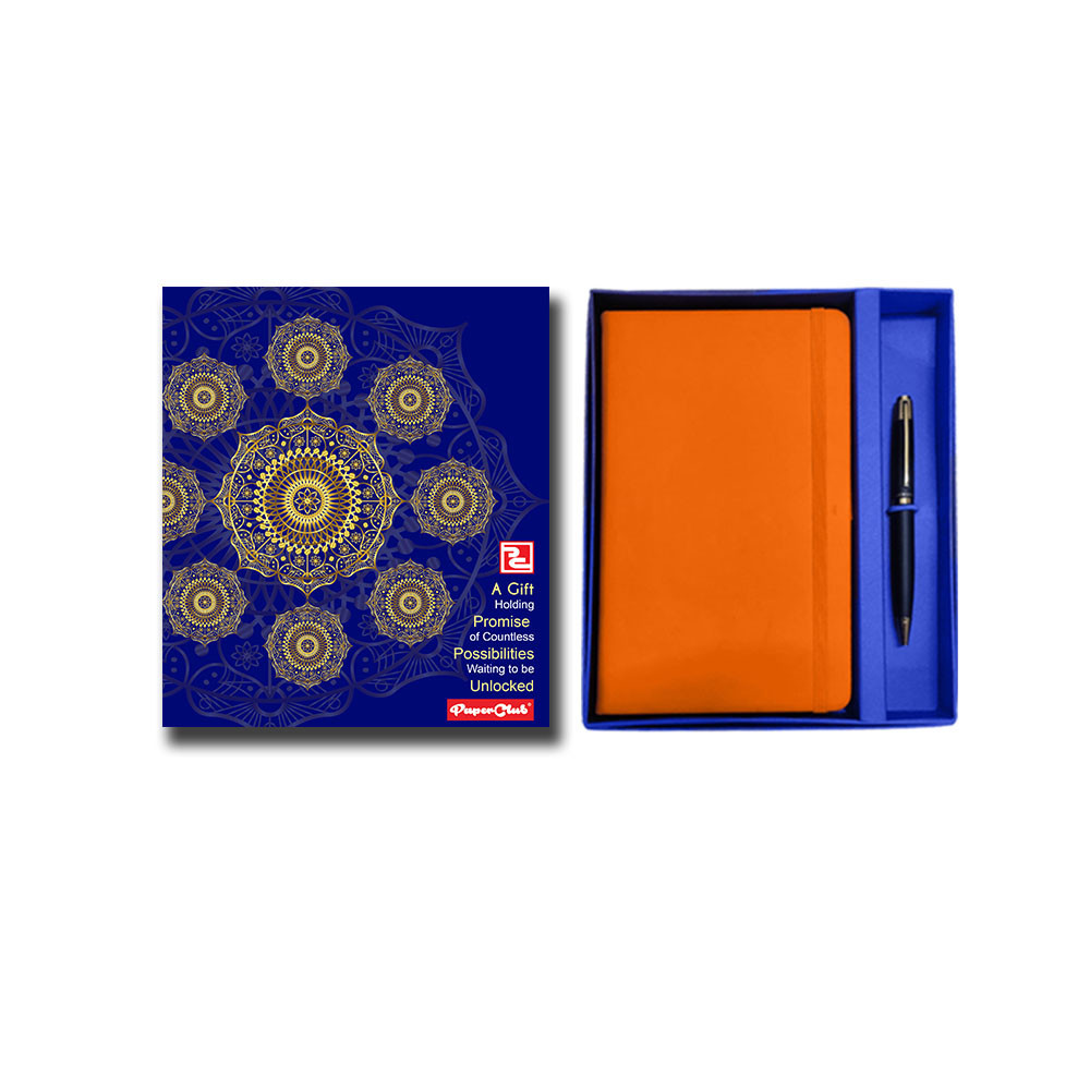 PaperClub Gift Set with PU Leather Notebook and Premium Pen 53441 | A Perfect gift for all Occasion